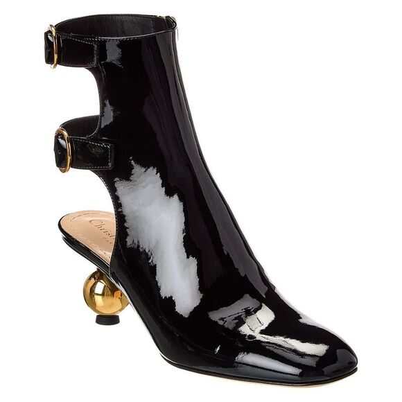Dior Shoes - Dior D-Idole Patent Bootie, Black